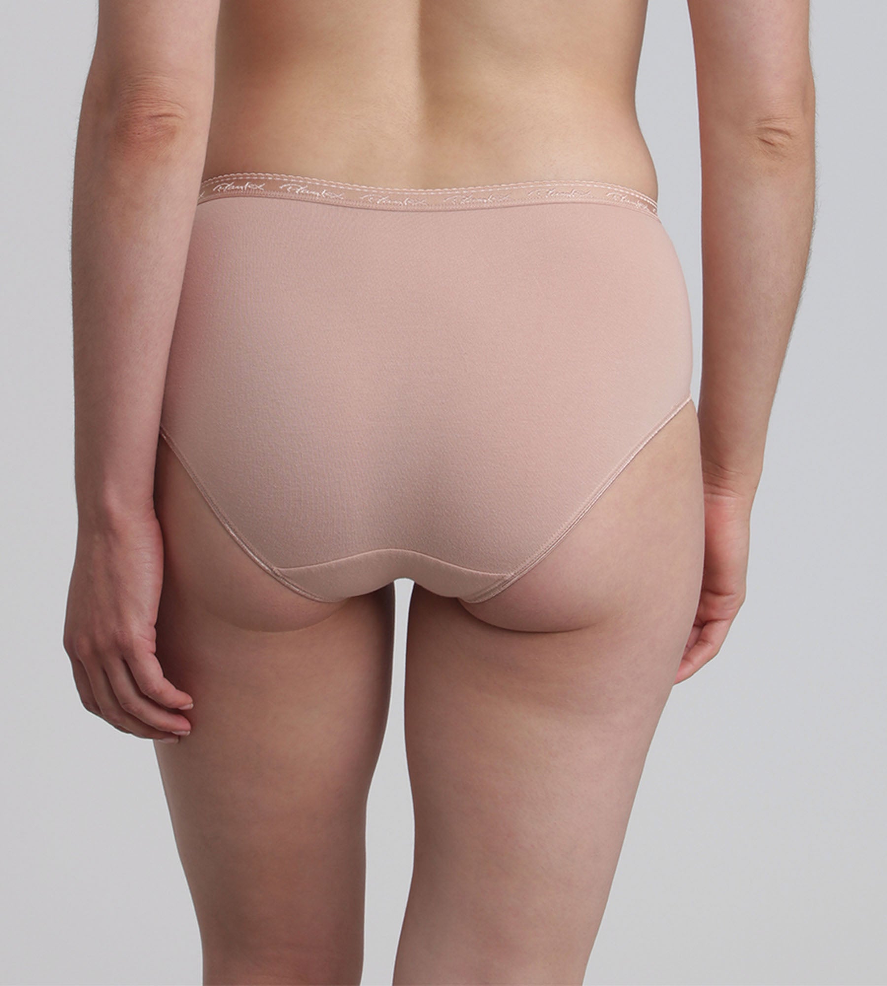Playtex® Pack of 2 midi knickers in beige Organic Cotton