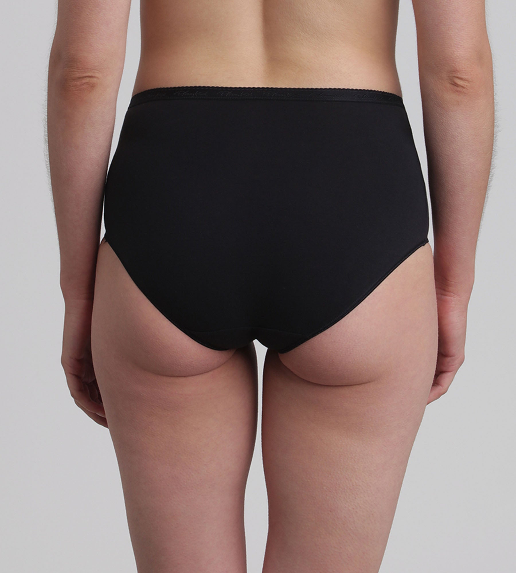 Playtex® Pack of 2 full knickers in black Organic Cotton