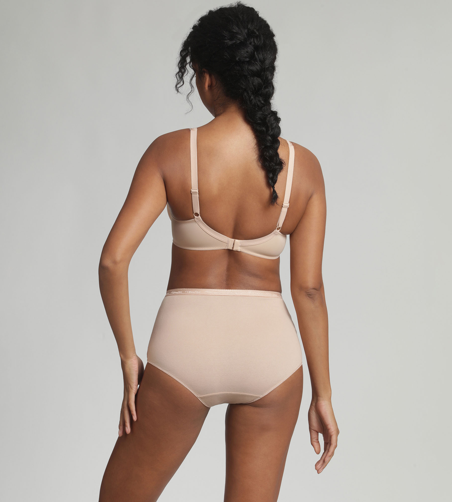 Playtex® Pack of 2 full knickers in beige Organic Cotton
