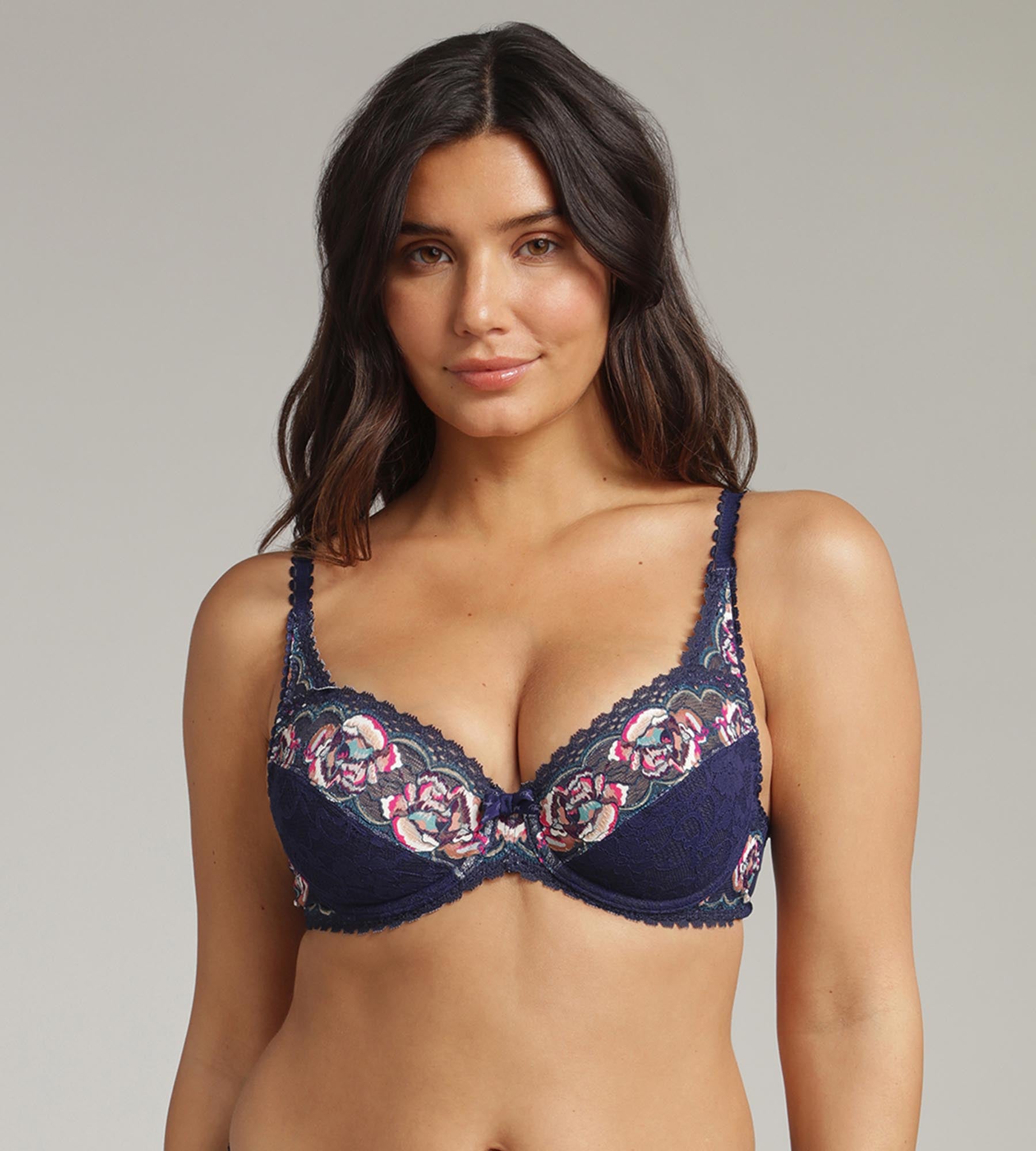 Playtex® Underwired bra in floral blue Flower Elegance Recycled