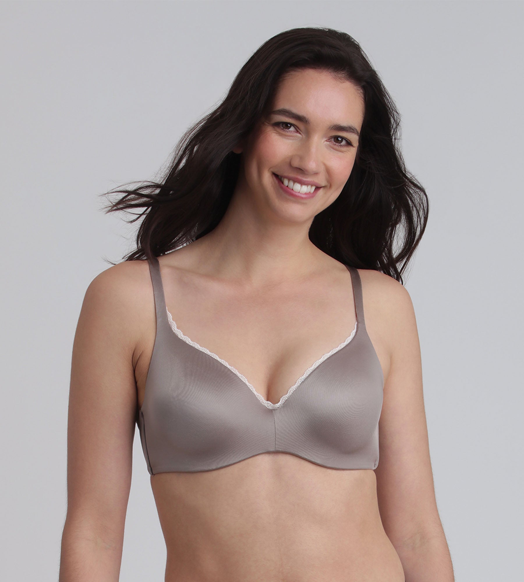 Playtex® Full cup bra with removable underwires in mink 24h Soft Absolute