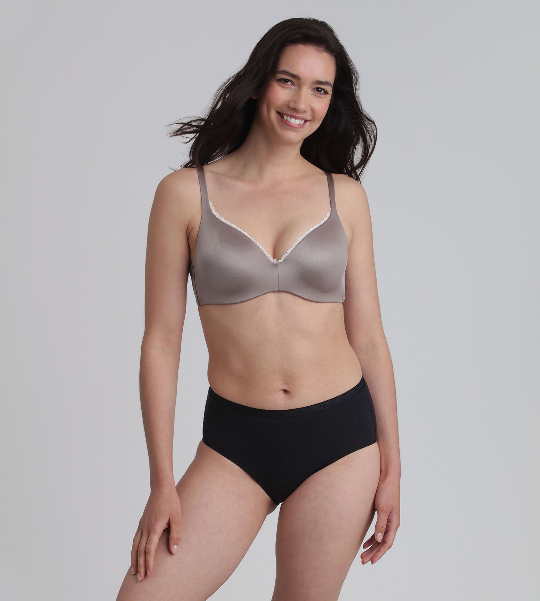 Playtex® Full cup bra with removable underwires in mink 24h Soft Absolute