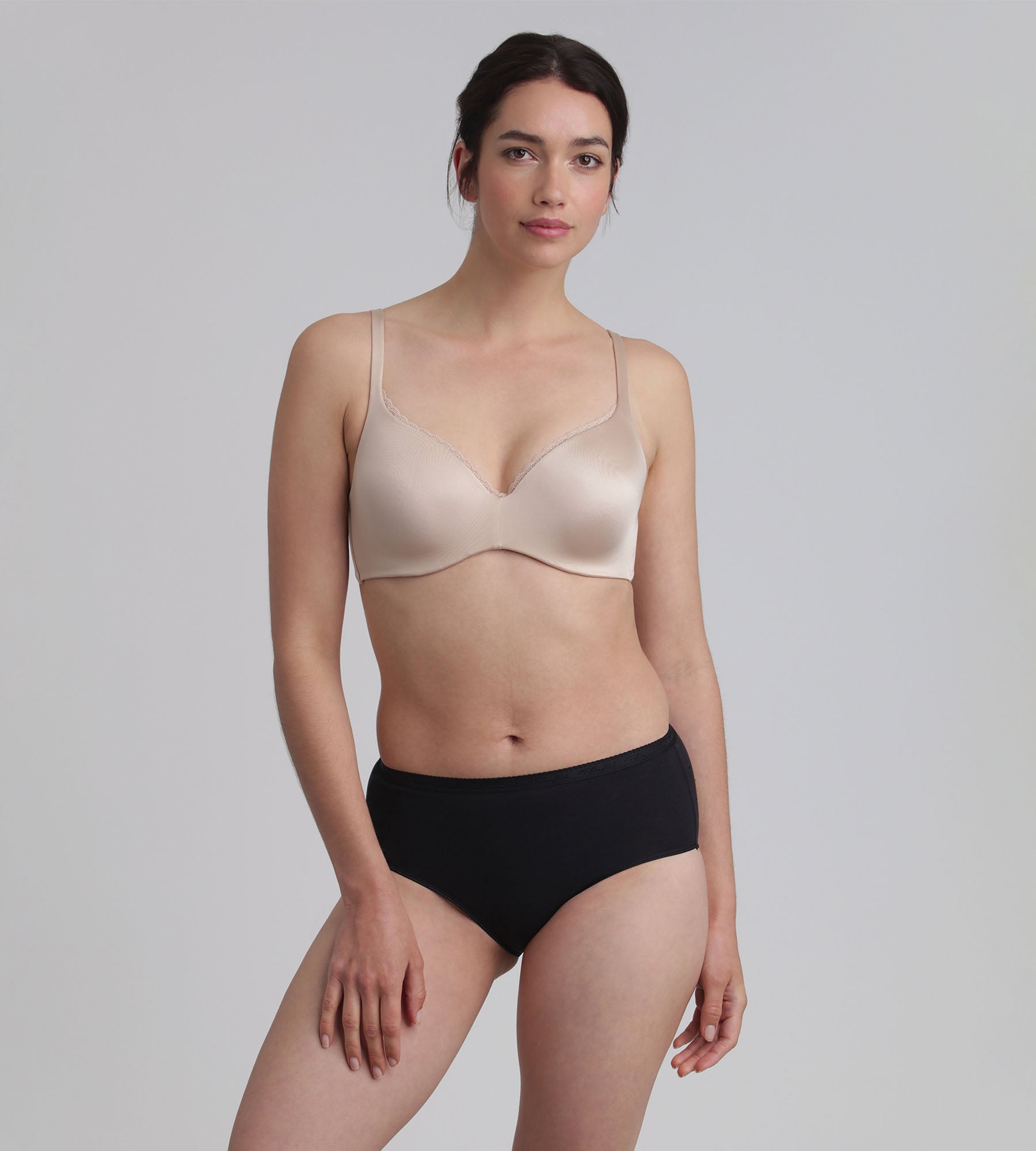 Playtex® Full cup bra with removable underwires in light brown 24h Absolute Soft