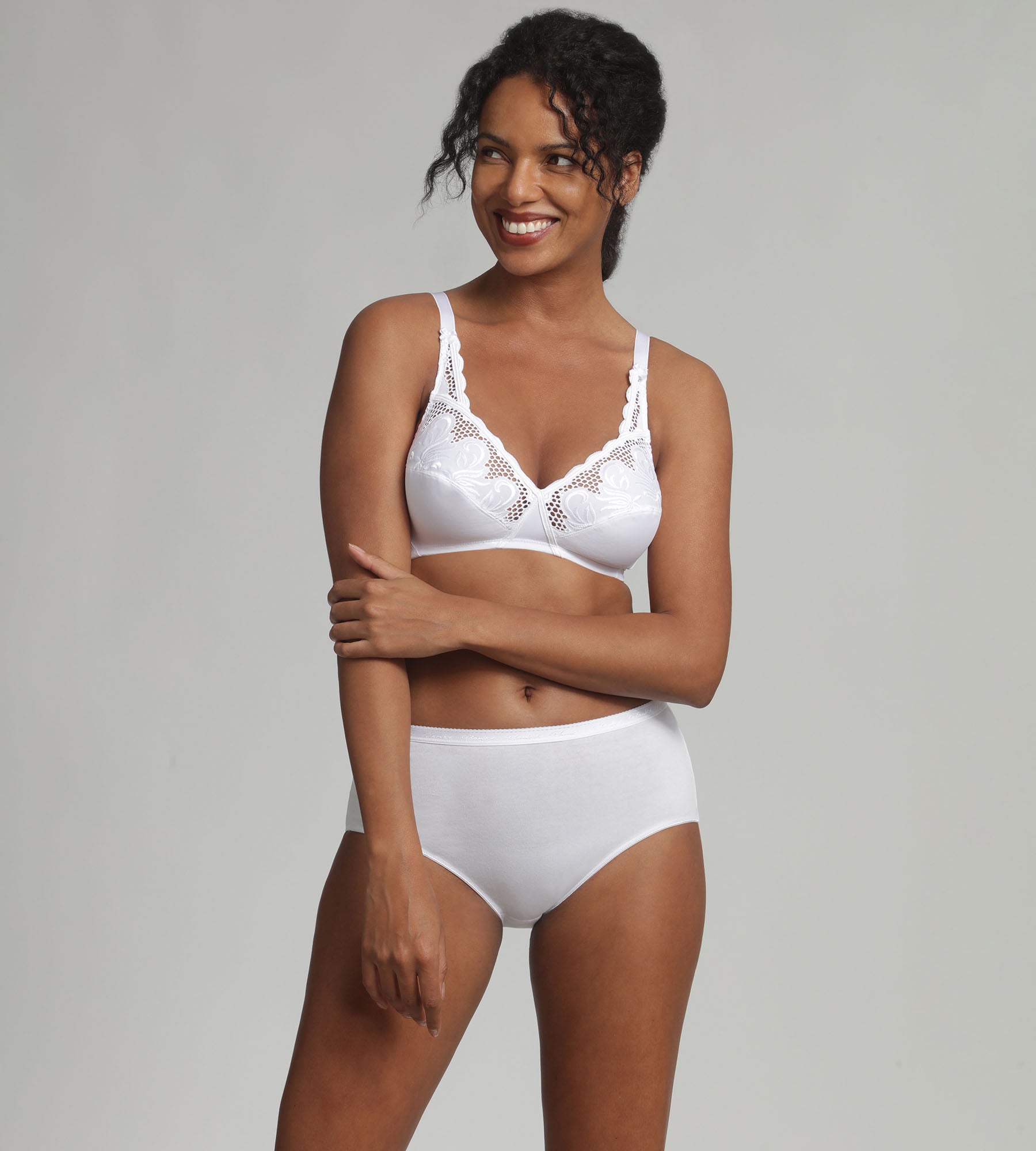 Playtex® Non-wired bra in white Cross your Heart Modern Tricot