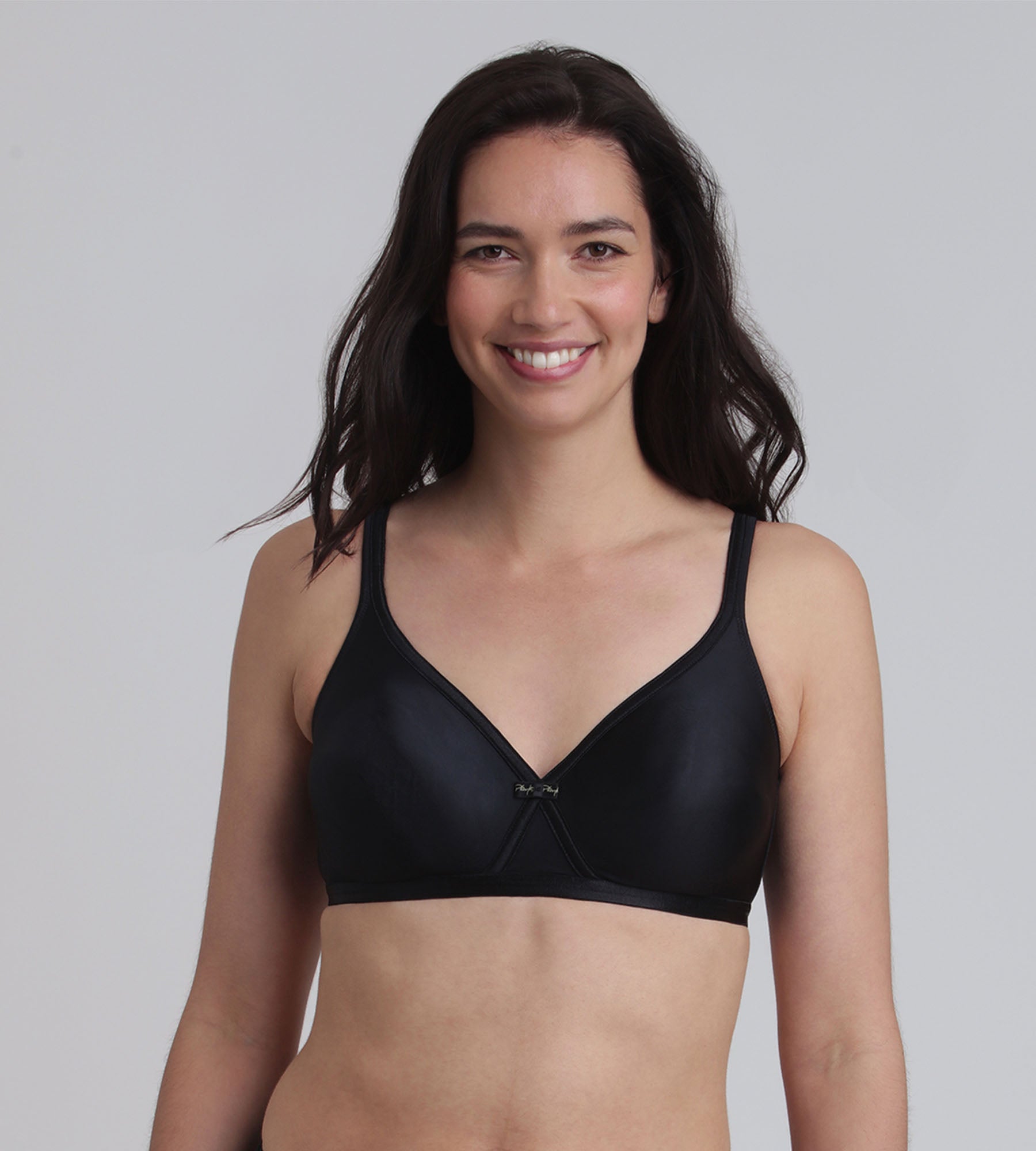 Playtex® Non-wired bra in black Satiny Micro-Support