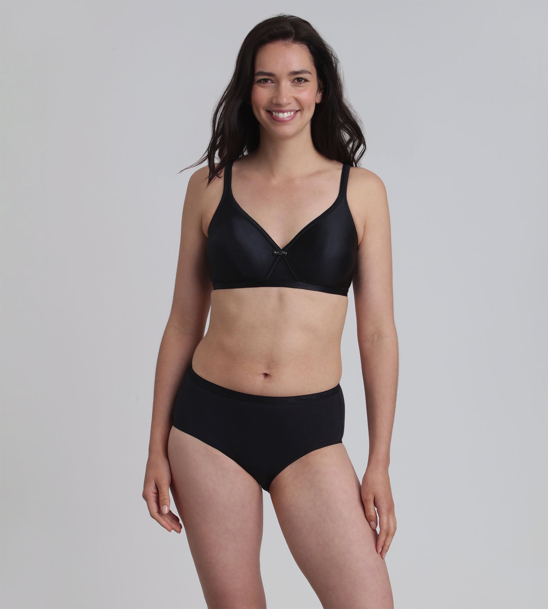 Playtex® Non-wired bra in black Satiny Micro-Support