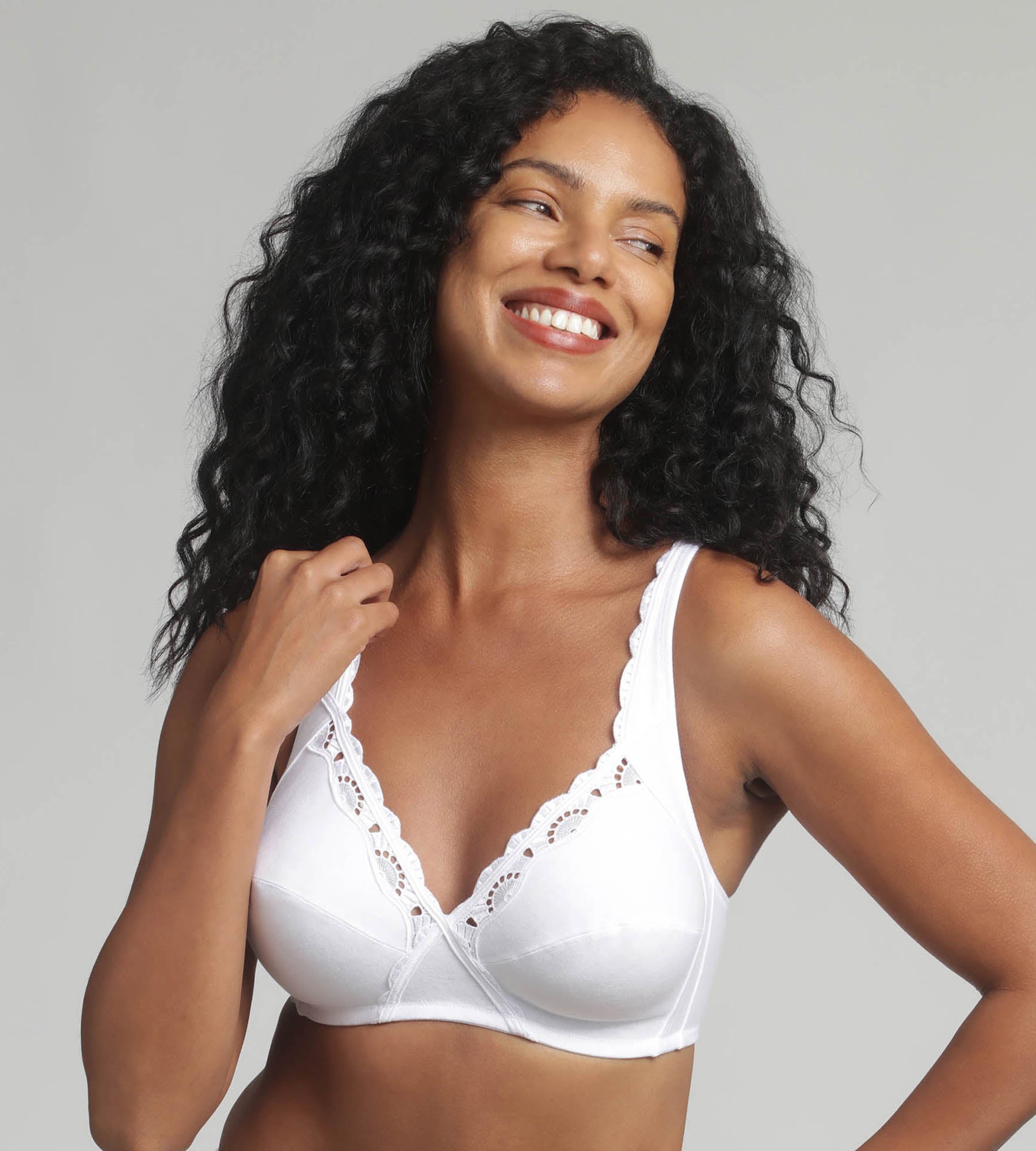 Playtex® Non-wired bra in white Cotton Support