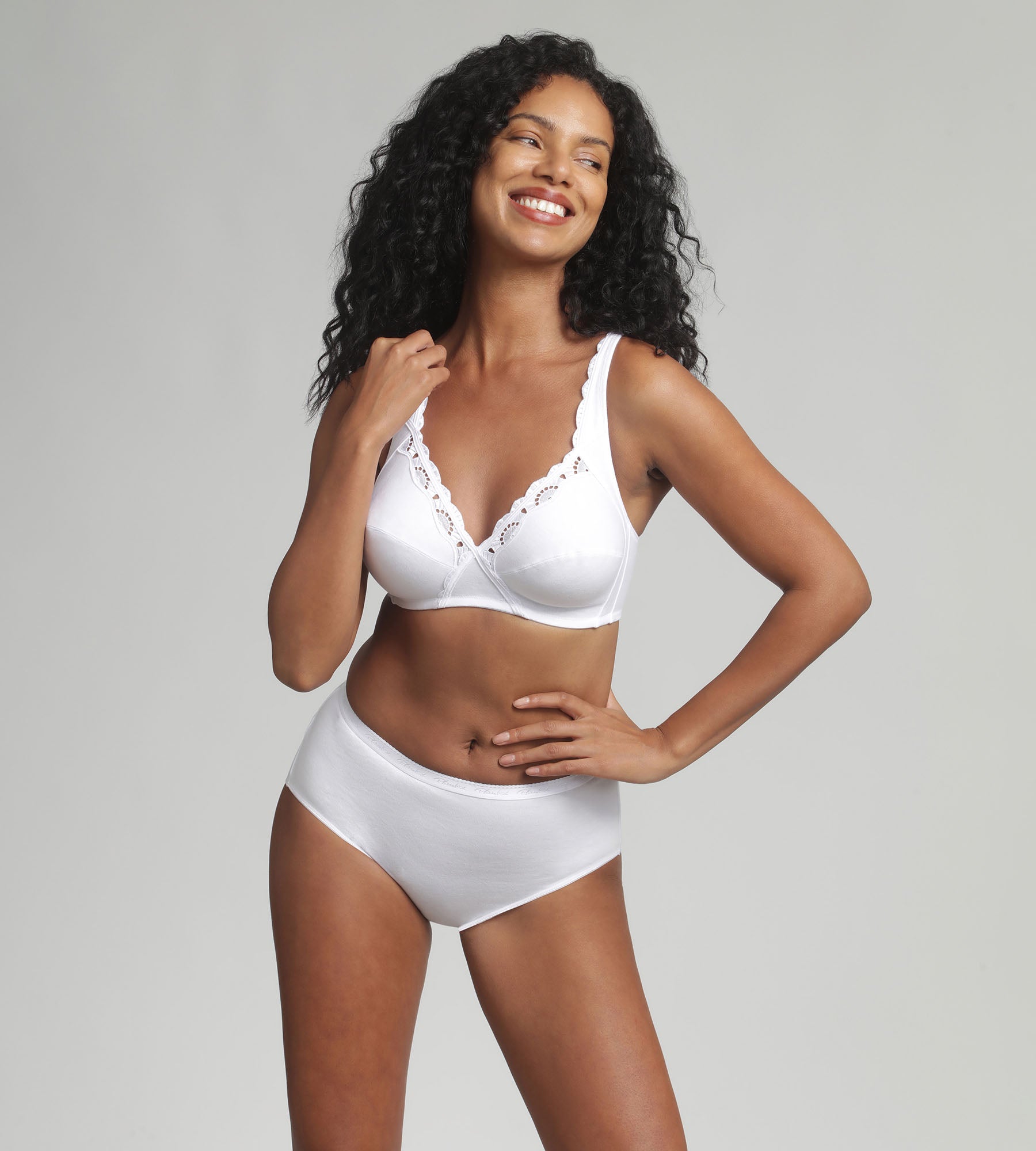 Playtex® Non-wired bra in white Cotton Support