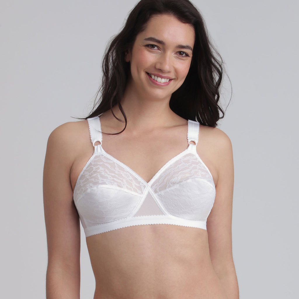 Playtex Damen-BH Cross Your Heart ohne Bügel, 1 Stück Beige 80B
