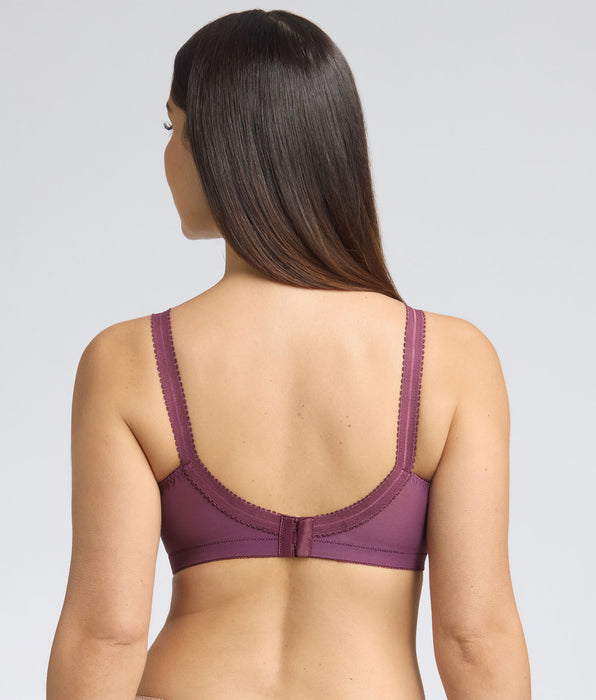 Playtex® Non-wired bra in plum Cross Your Heart 556
