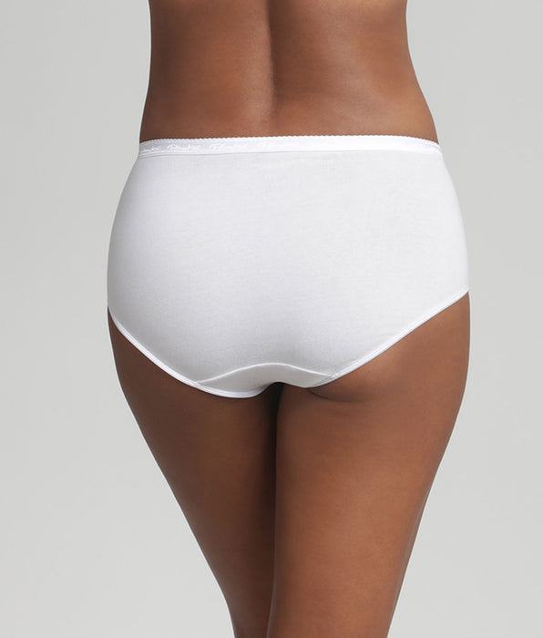 Playtex® Pack of 2 midi knickers in white Organic Cotton