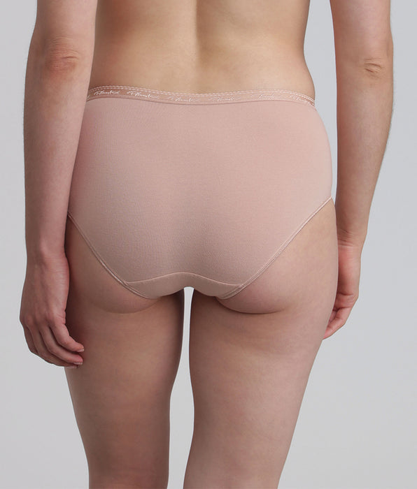 Playtex® Pack of 2 midi knickers in beige Organic Cotton