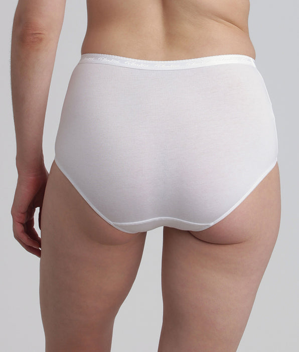 Playtex® Pack of 2 full knickers in white Organic Cotton