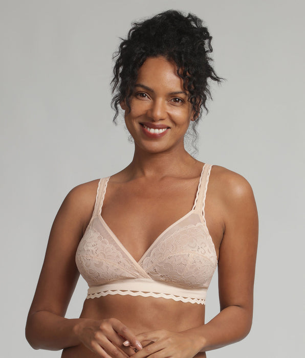 Playtex® Non-wired bra in beige Recycled Classic Lace Support