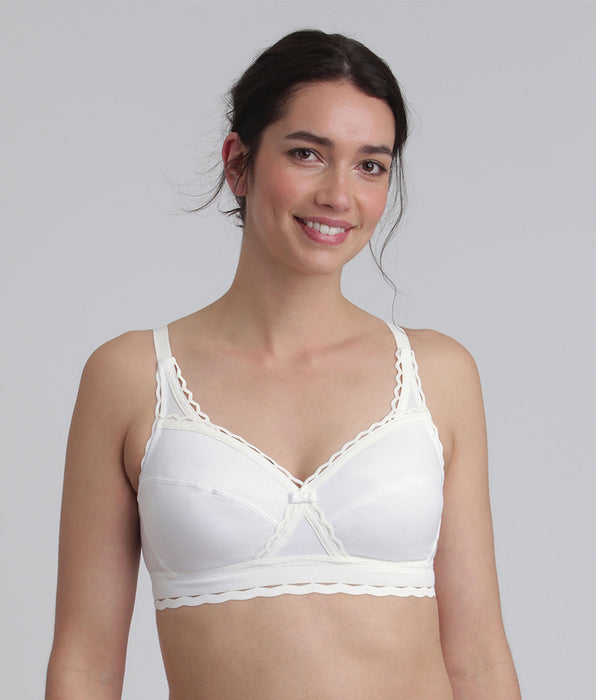 Playtex® Non-wired bra in white Recycled Classic Cotton Support
