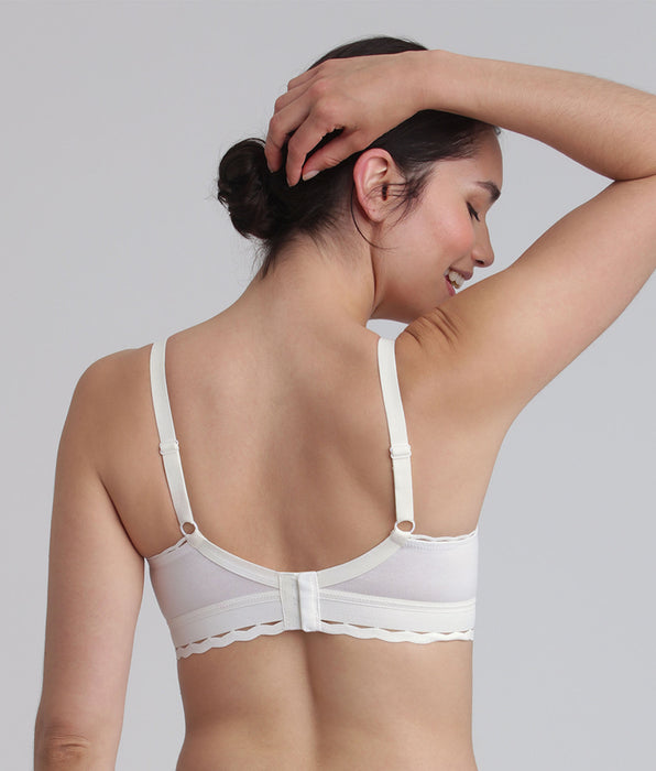 Playtex® Non-wired bra in white Recycled Classic Cotton Support