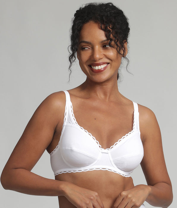 Playtex® Underwired bra in white Recycled Classic Cotton Support