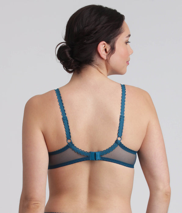 Playtex® Underwired bra in Green velvet Flower Elegance Recycled