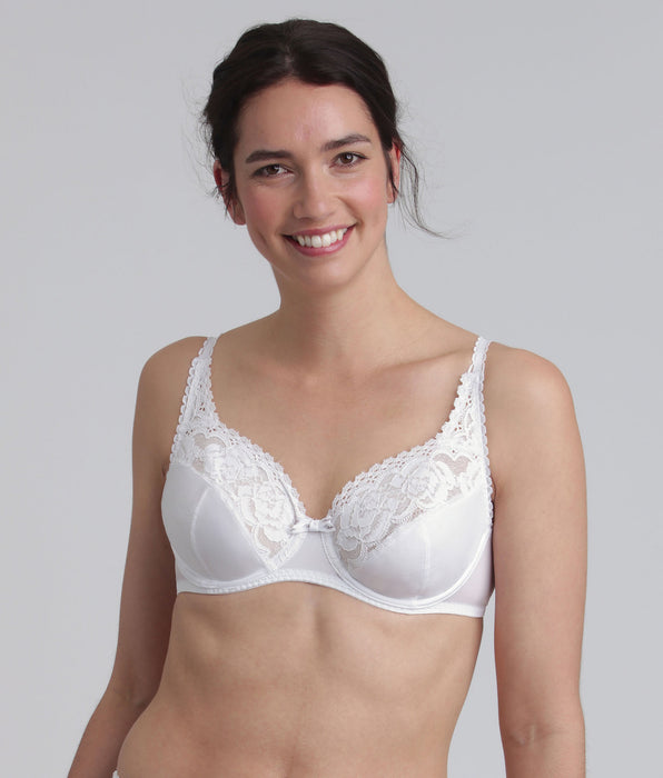 Playtex® Underwired bra in white Flower Elegance Micro Recycled