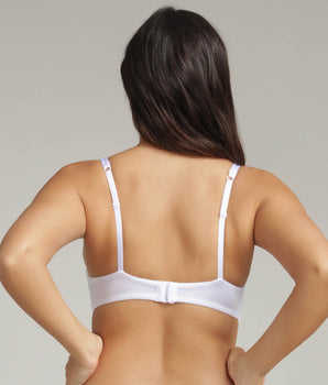 Full cup bra with removable underwires in white 24h Absolute Soft