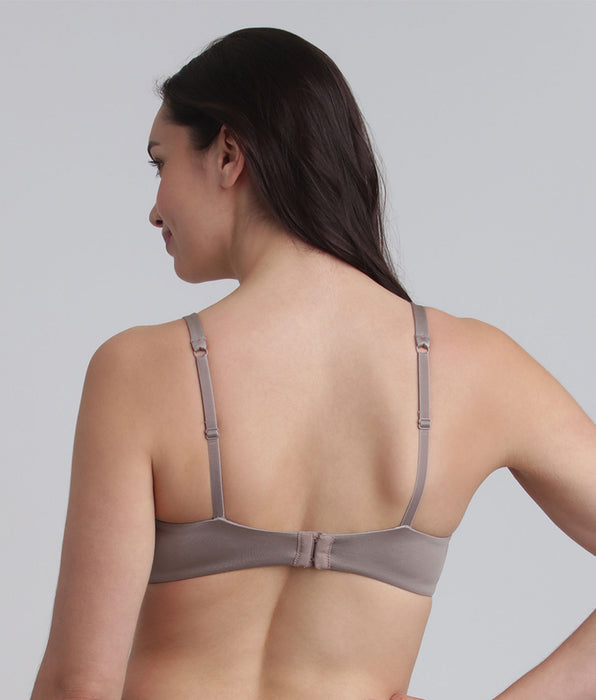 Playtex® Full cup bra with removable underwires in mink 24h Absolute Soft