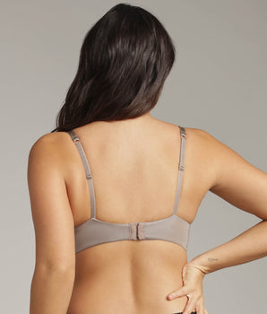 Full cup bra with removable underwires in mink 24h Absolute Soft