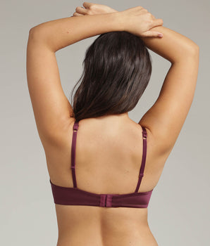 Full cup bra in plum with removable underwires 24h Absolute Soft