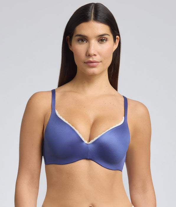 Playtex® Full cup bra with removable underwires in cobalt blue 24h Soft Absolute