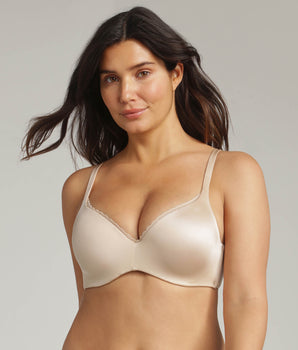 Full cup bra with removable underwires in light brown 24h Absolute Soft