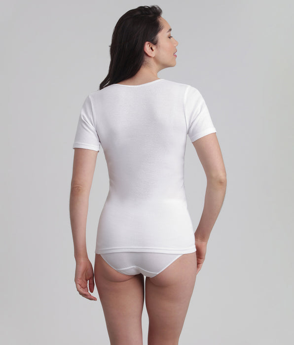 Playtex® Short-sleeved t-shirt in white Cotton Feminine