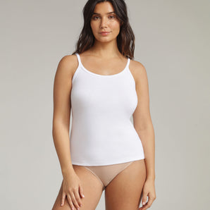 Camisole in white Cotton Liberty