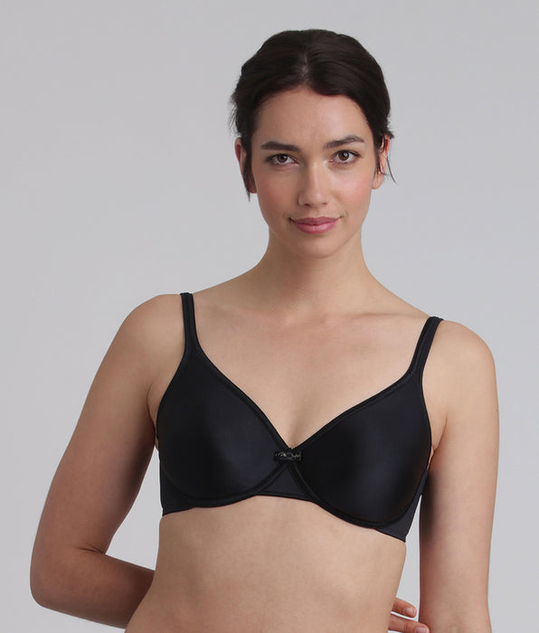 Playtex® Underwired bra in black Satiny Micro-Support