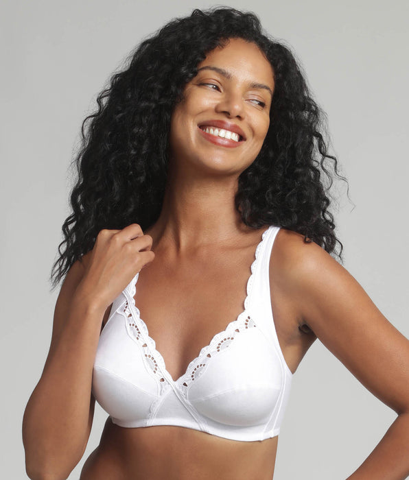 Playtex® Non-wired bra in white Cotton Support