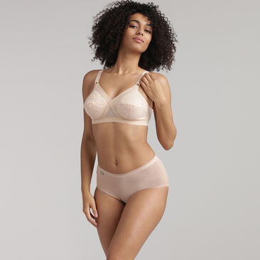 Non-wired bra in beige Cross Your Heart 556, , PLAYTEX