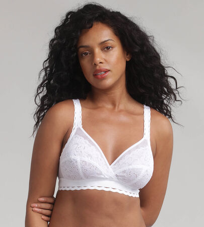 Buy A-E White Recycled Lace Full Cup Comfort Bra 38B | Bras | Argos