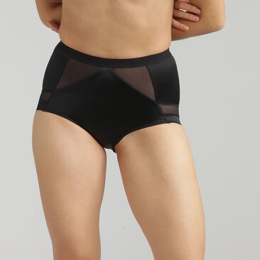 High Waisted Shaping Knickers in Black – Perfect Silhouette, , PLAYTEX