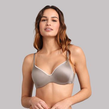 Full cup bra in mink with removable underwires 24h Absolute Soft, , PLAYTEX