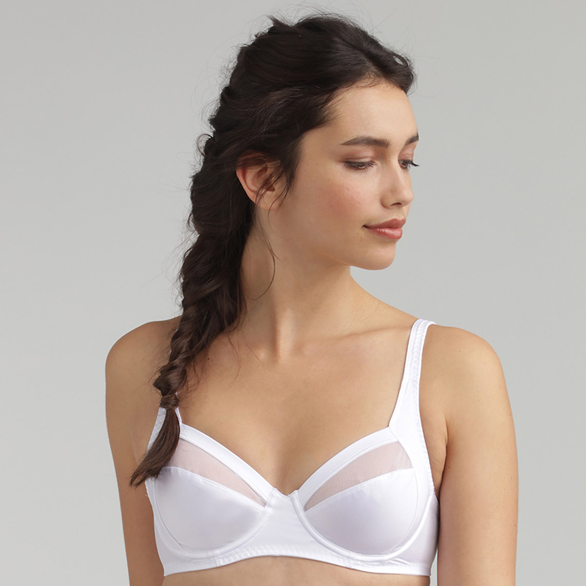 Full Cup Bra in White – Perfect Silhouette, , PLAYTEX