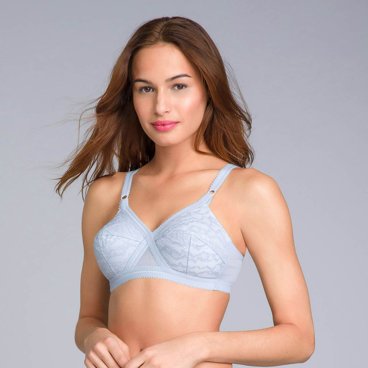 Non-wired bra in fog blue - Cross Your Heart 556